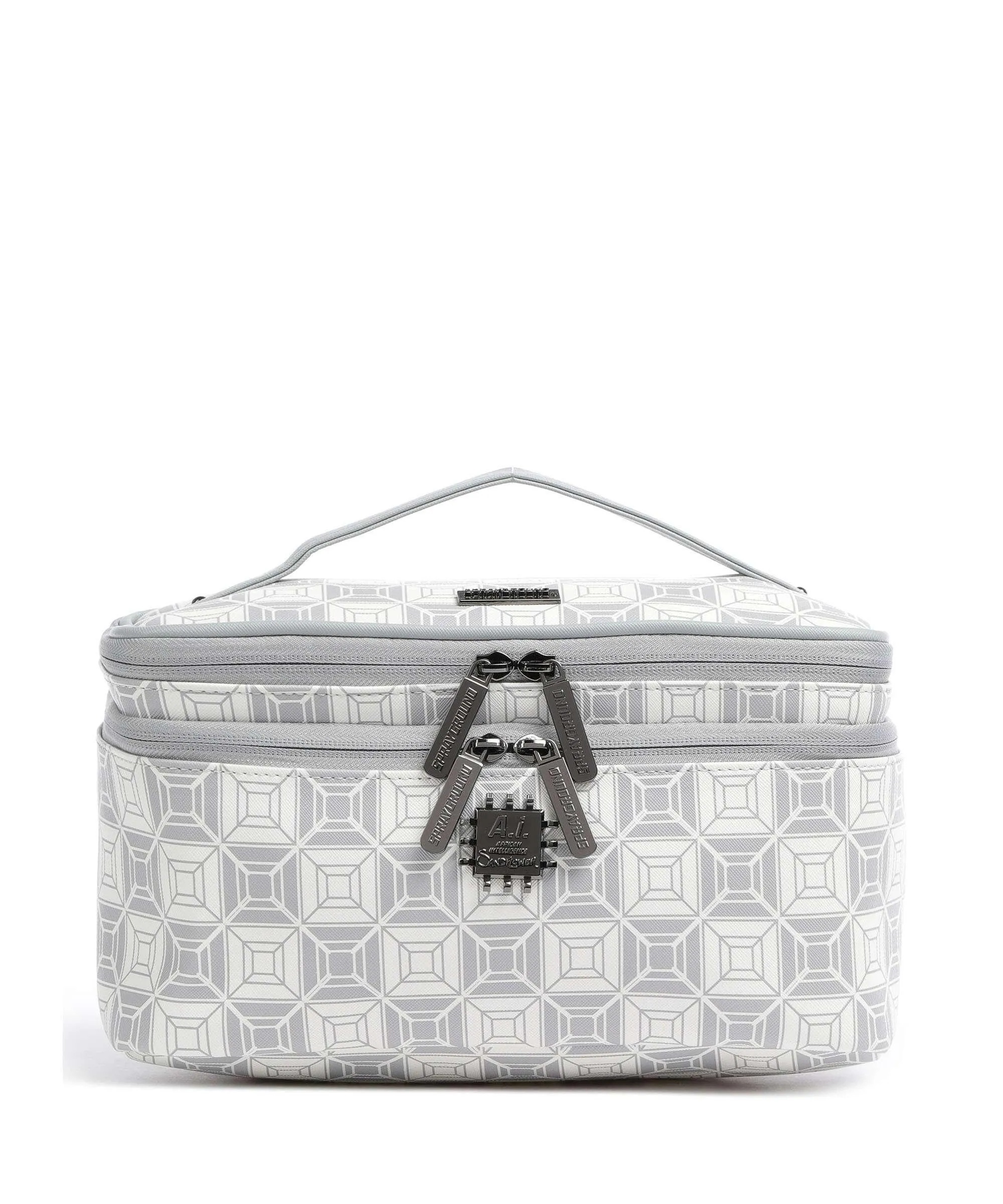  Sprayground Ai Stunna Borsa da toilette bianco/grigio 28 cm  