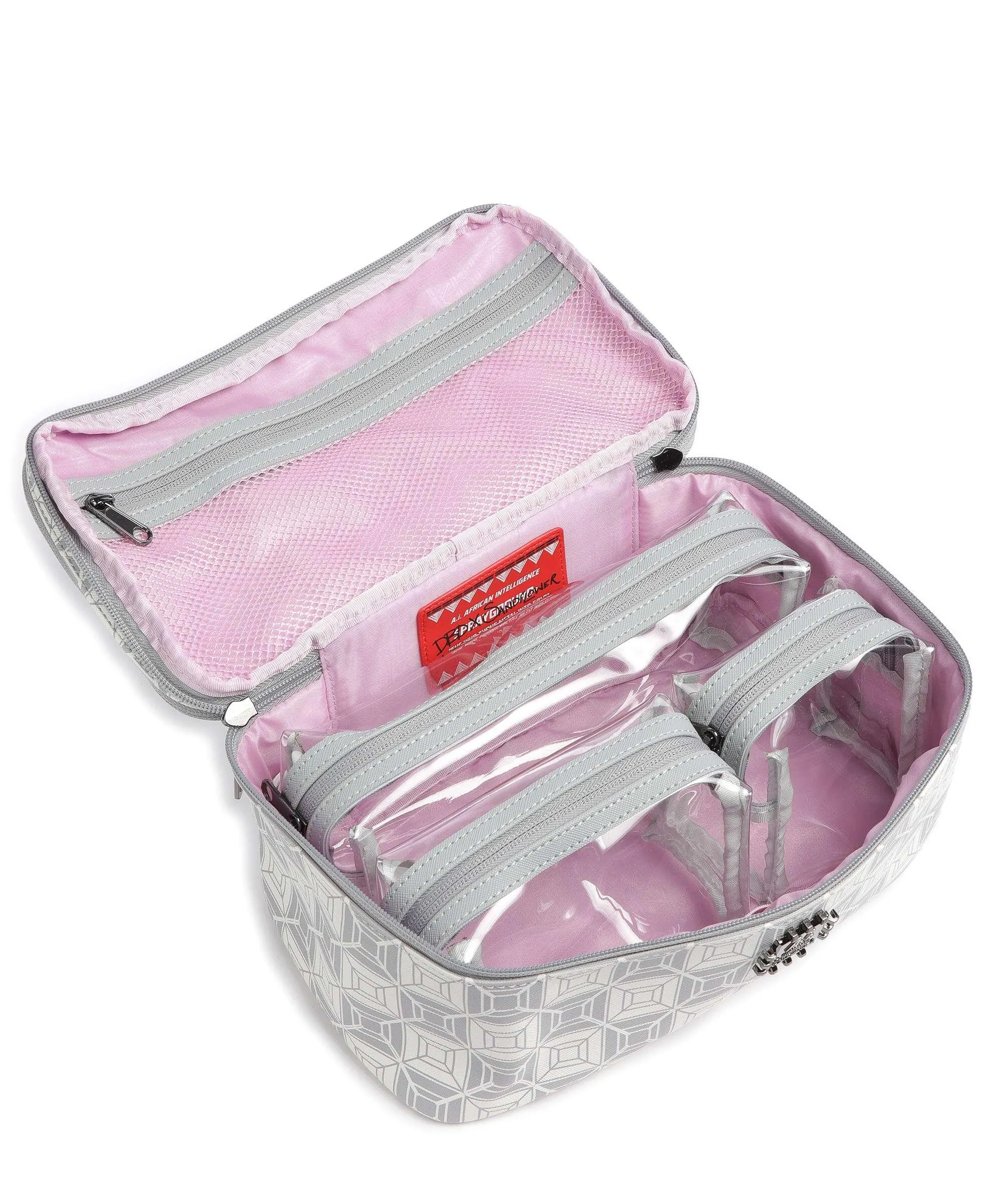  Sprayground Ai Stunna Borsa da toilette bianco/grigio 28 cm  