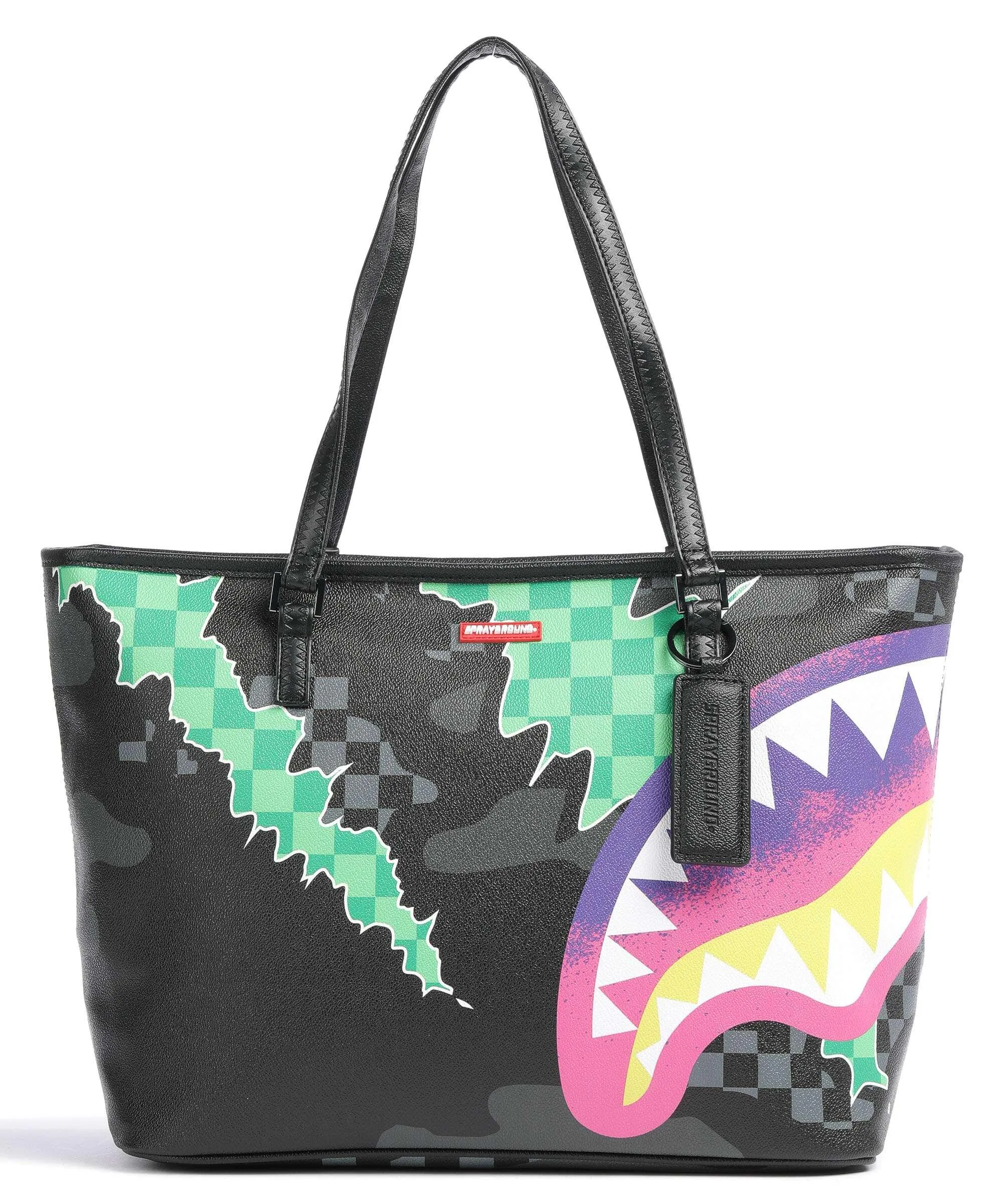  Sprayground Wtf 2 Wildone Borsa shopper plastica nero  