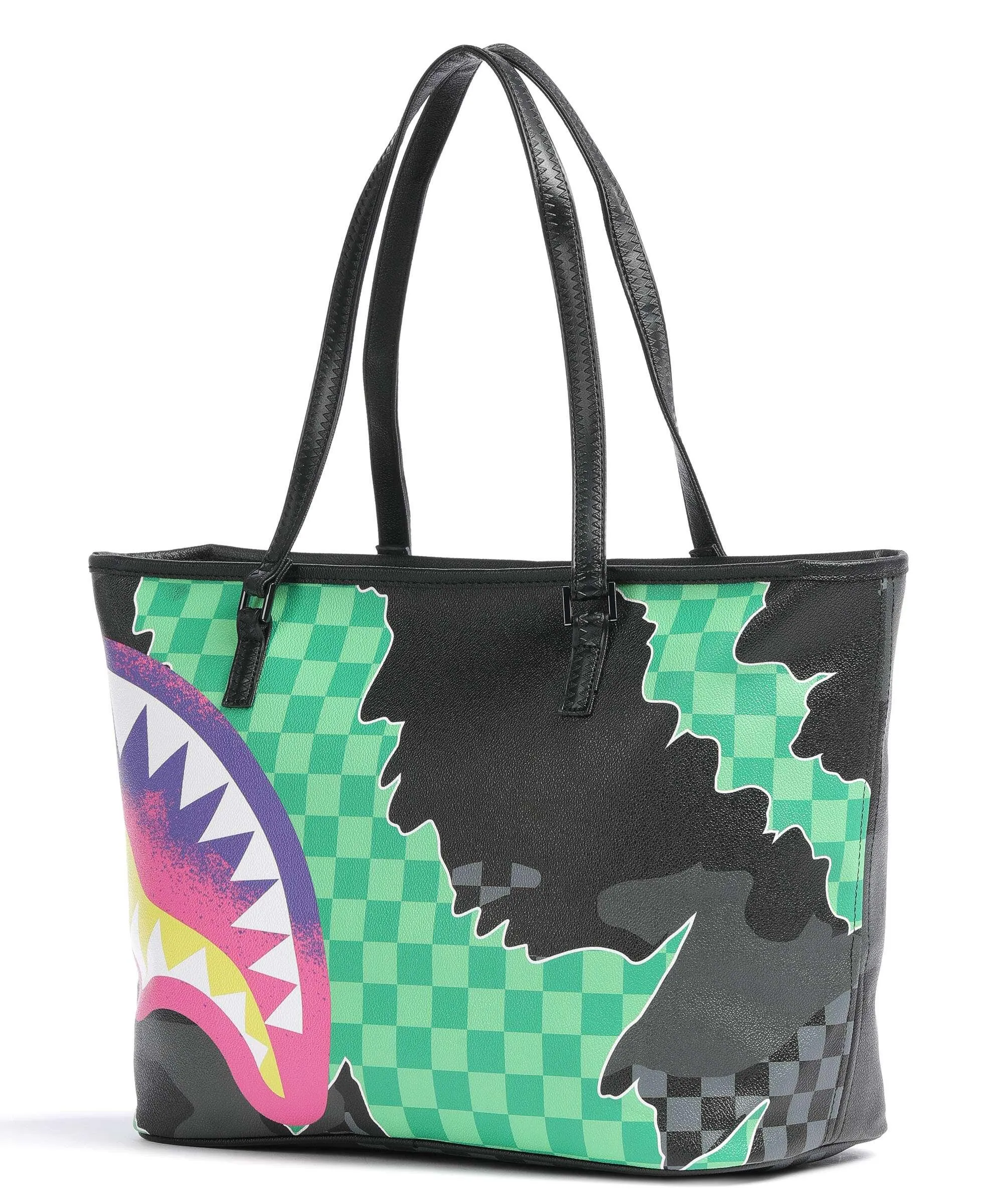  Sprayground Wtf 2 Wildone Borsa shopper plastica nero  