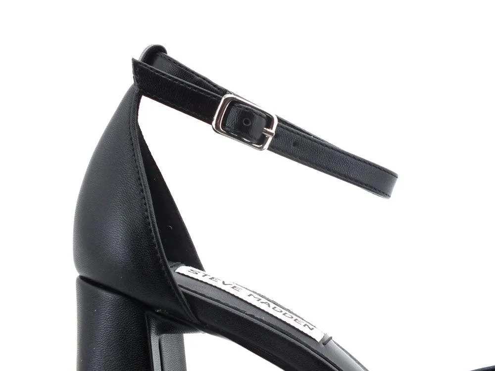 STEVE MADDEN Quintessa Sandalo Punta Tacco Black Nero QUIN08S1