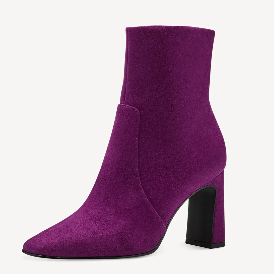 Stivaletto vegano Tamaris viola con tacco alto