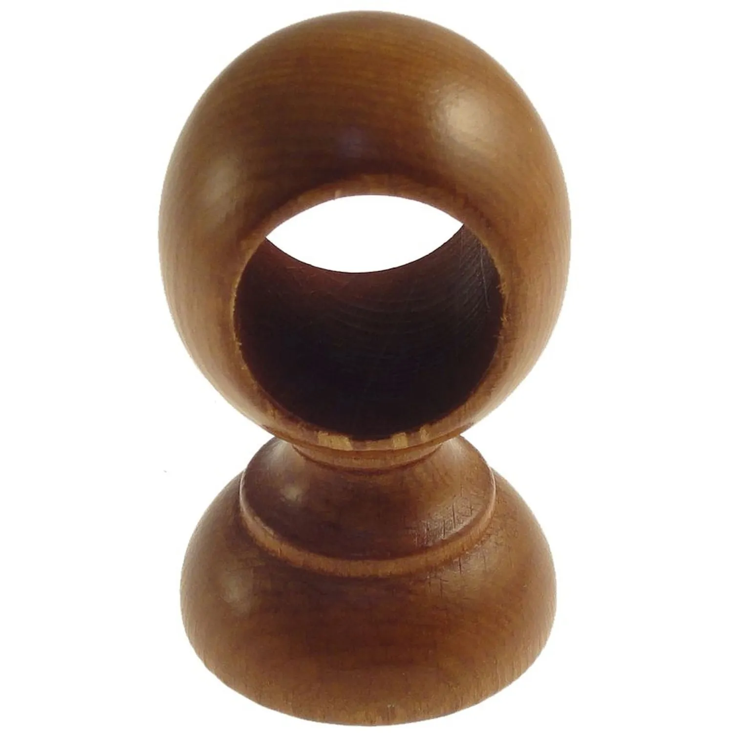 Supporto bastone tenda chiuso Ø 3,5 x L 10 cm ciliegio