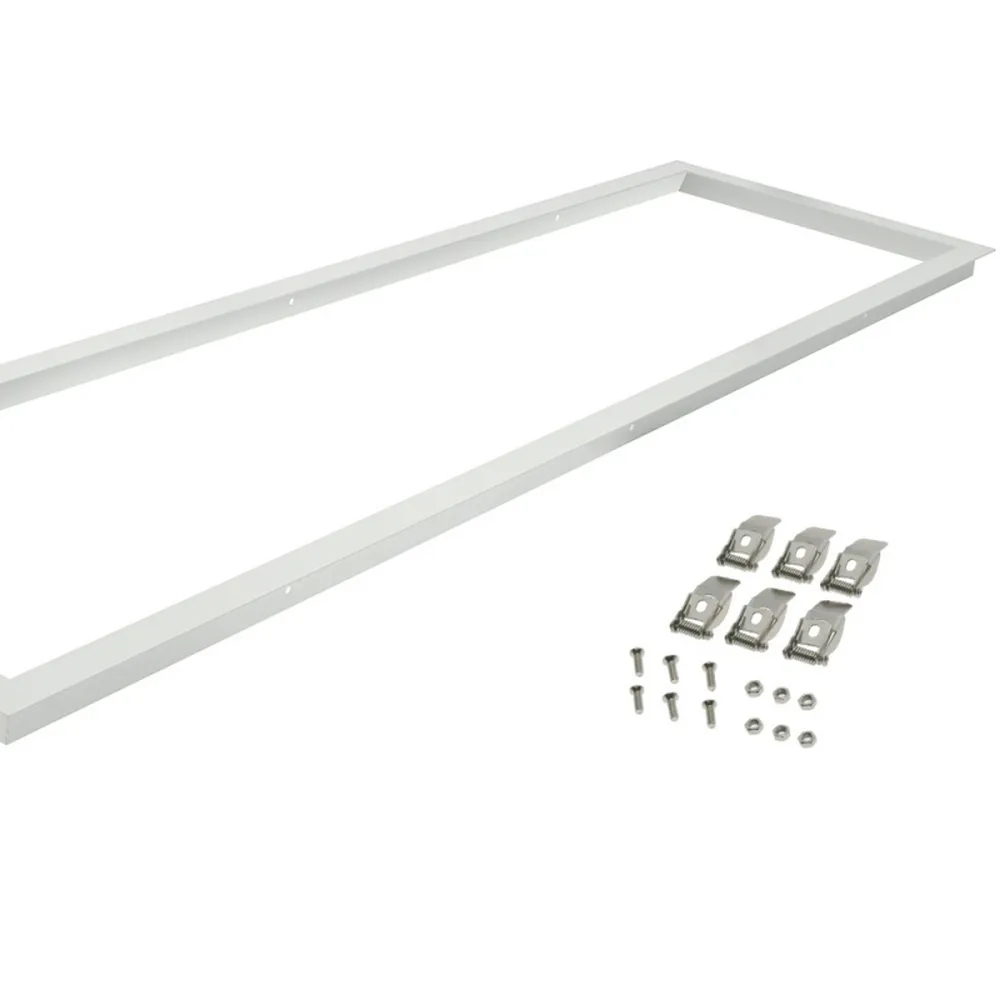 Supporto di fissaggio ad incasso per Pannello Led Rettangolare 120x30cm Cornice bianca M LEDME