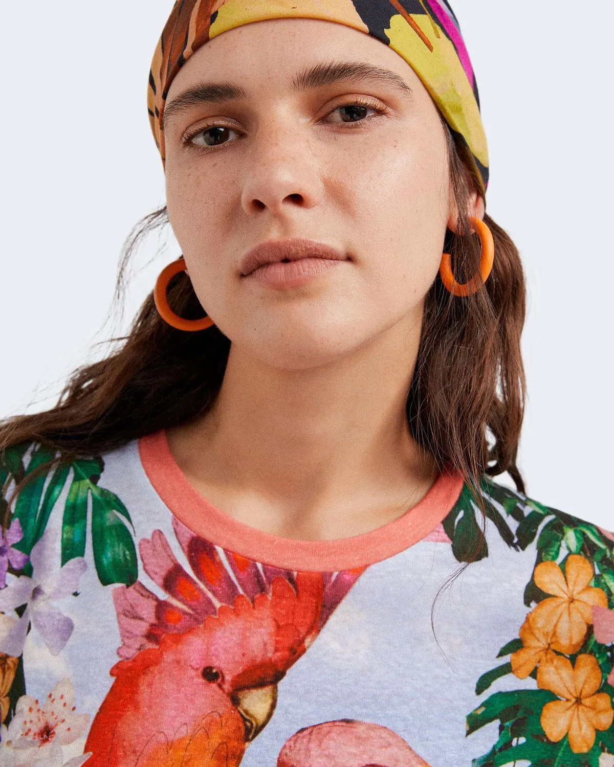 T-shirt Desigual parrot Celeste
