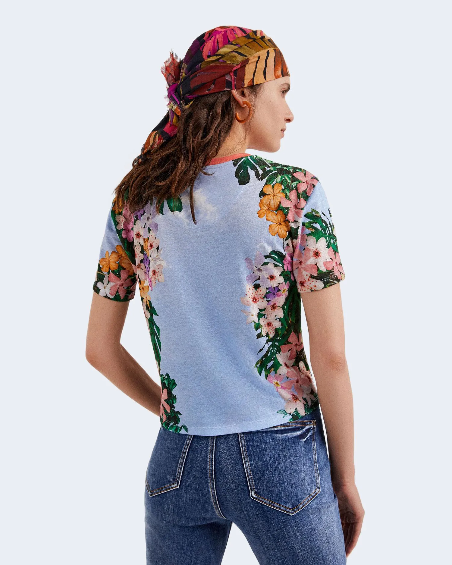 T-shirt Desigual parrot Celeste