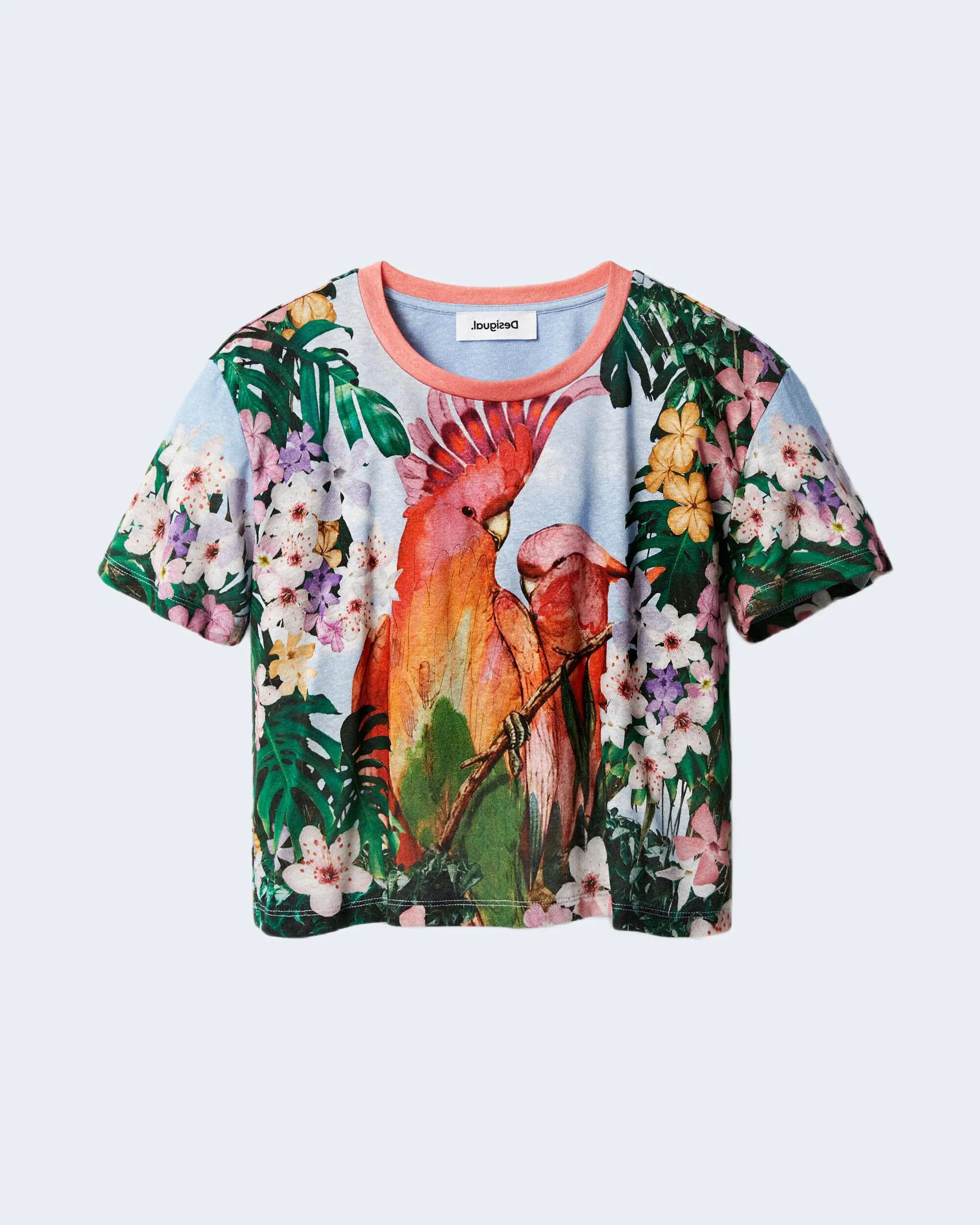 T-shirt Desigual parrot Celeste