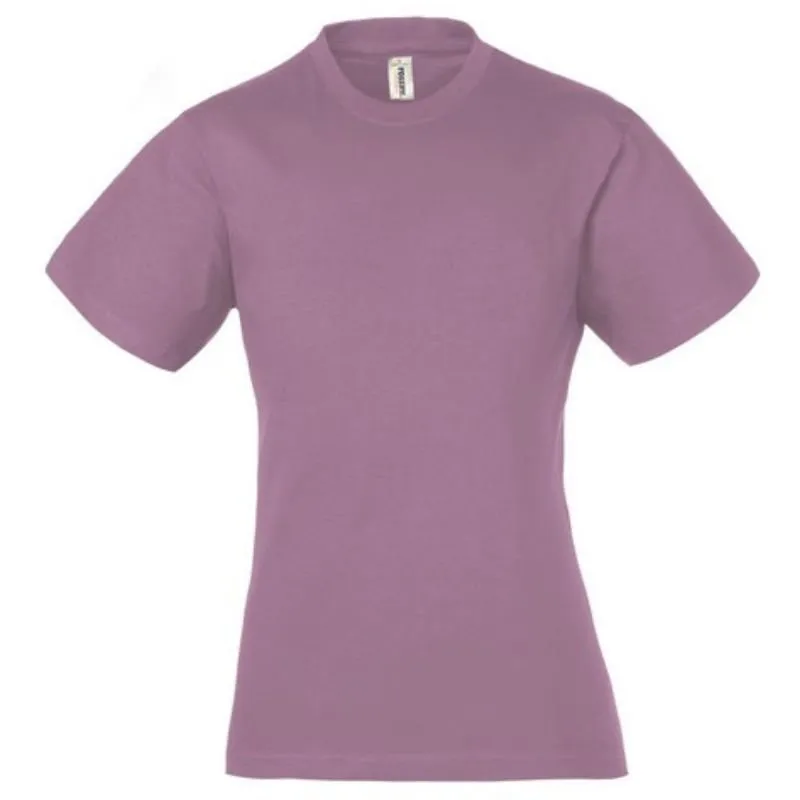 T-Shirt DONNA mezza manica 100% cotone 150 gr-colorati / 145 gr-bianco