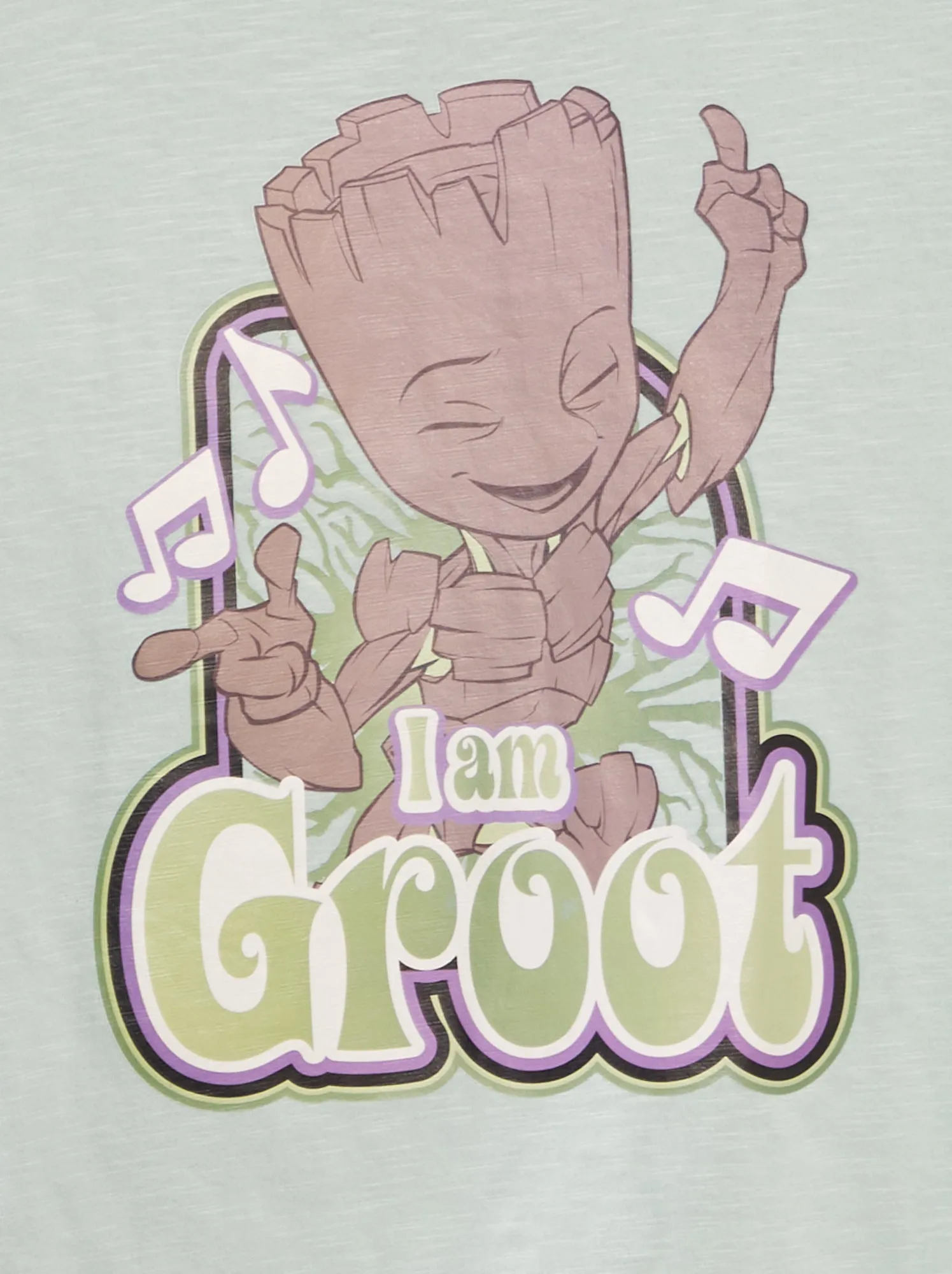 T-shirt stampata 'Groot' - VERDE