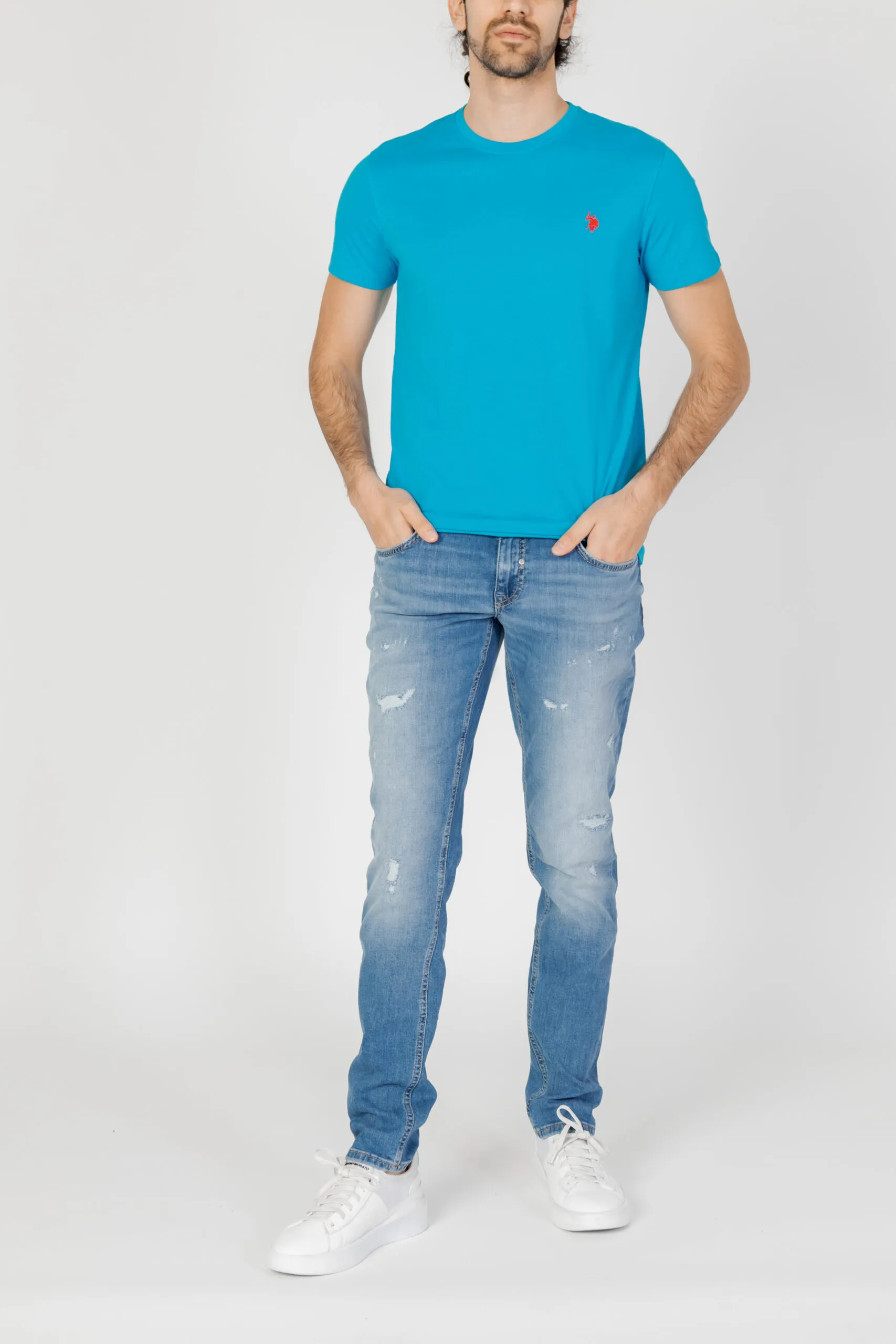 T-shirt U.s. Polo Assn. MICK Celeste