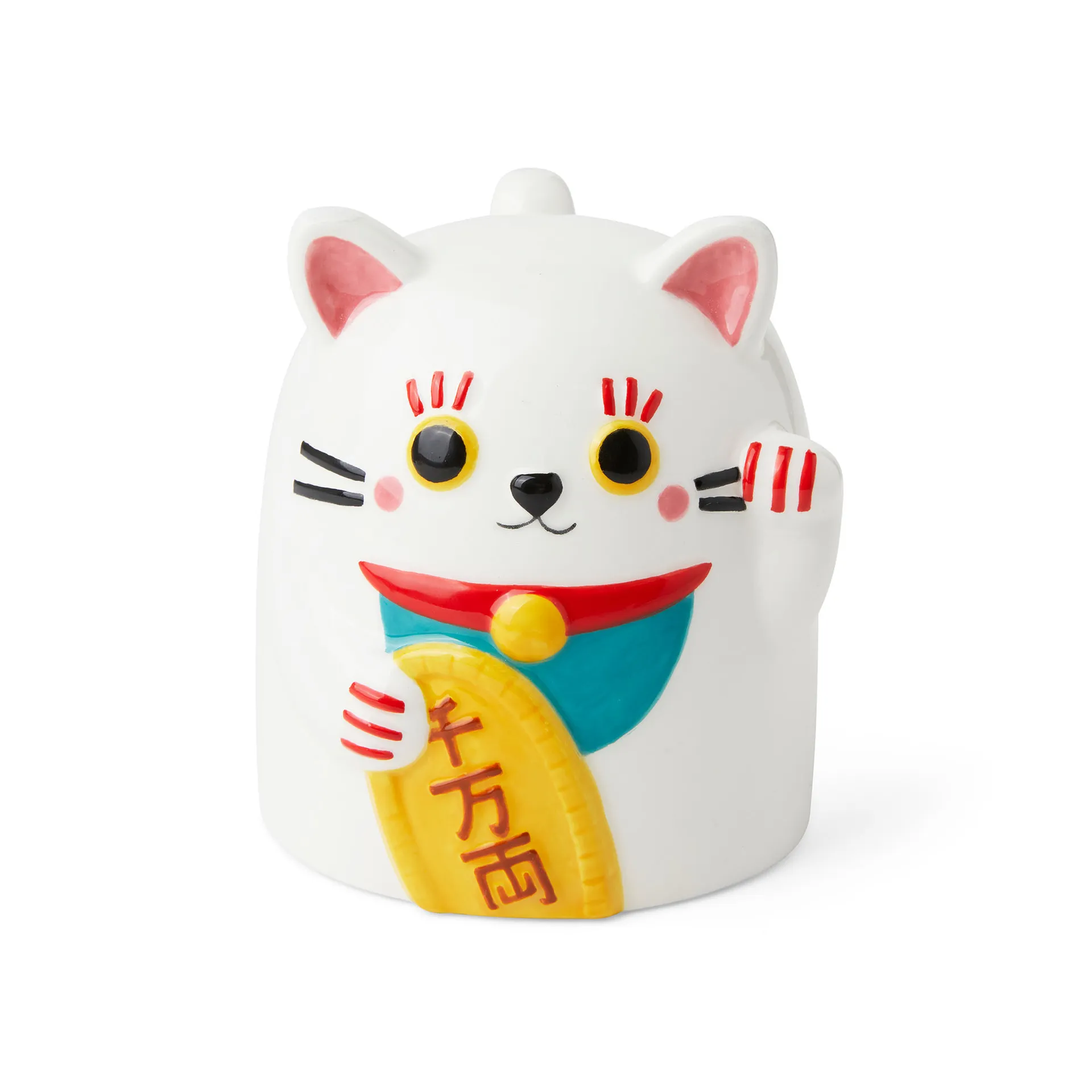 Tazza Sottosopra In Ceramica Gatto Maneki Neko