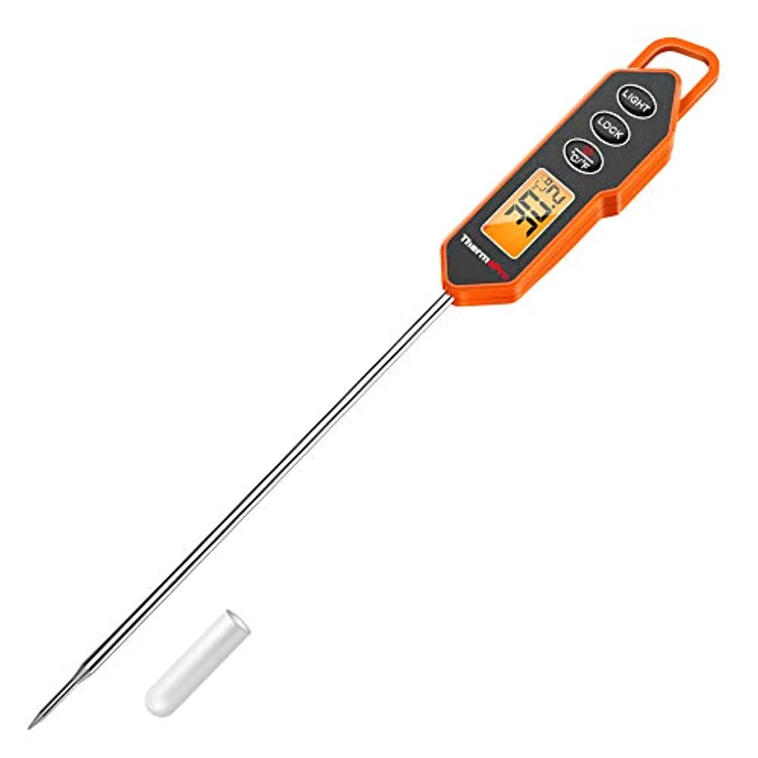 ThermoPro TP01H Termometro da Cucina Digitale con Sonda da 13,5 cm con Retroilluminazione Termometro per Carne a Lettura Istanta