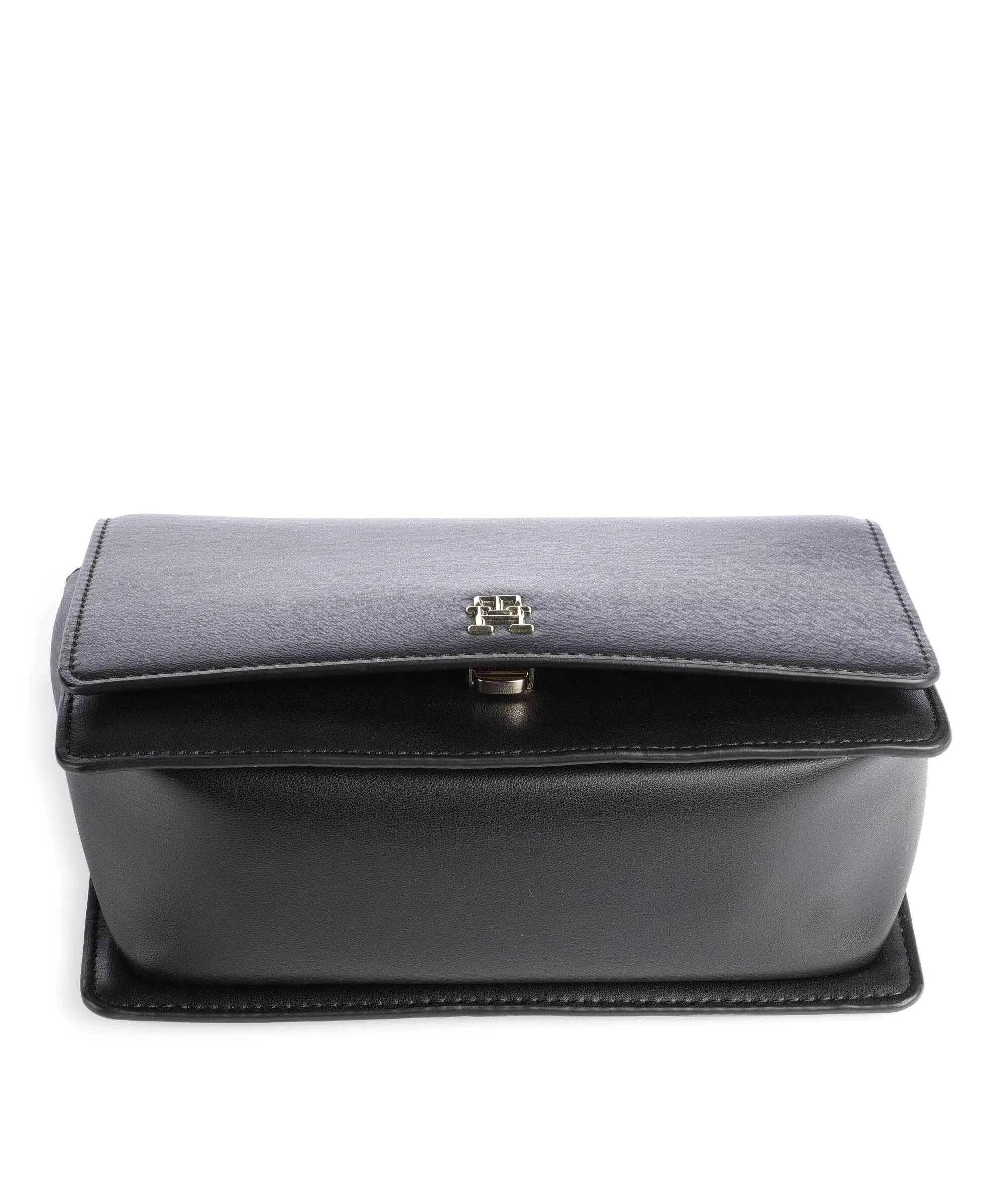  Tommy Hilfiger TH Refined Borsa a tracolla pelle sintetica nero  