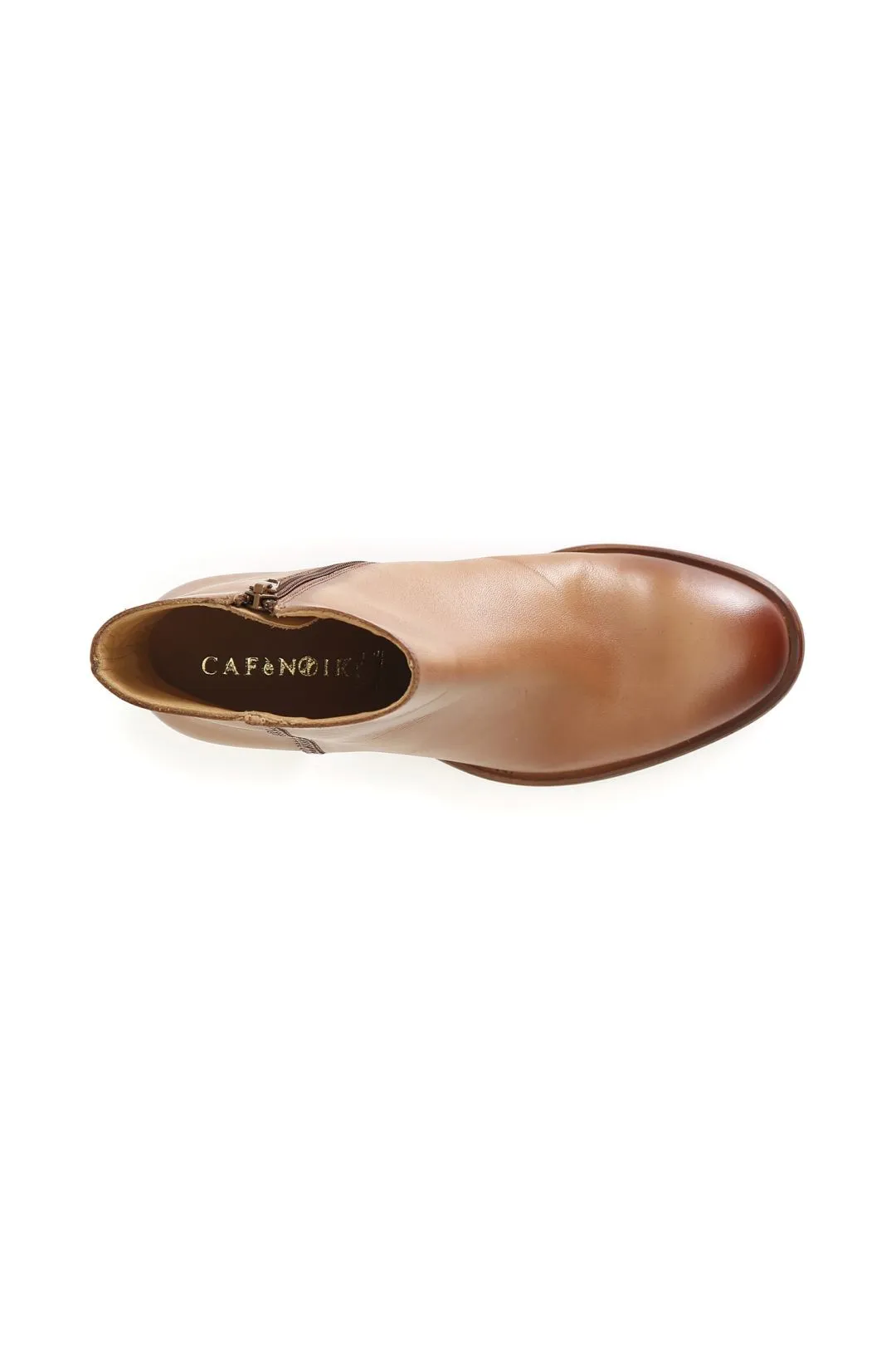 tronchetto donna in nappa con treccia a decoro noce