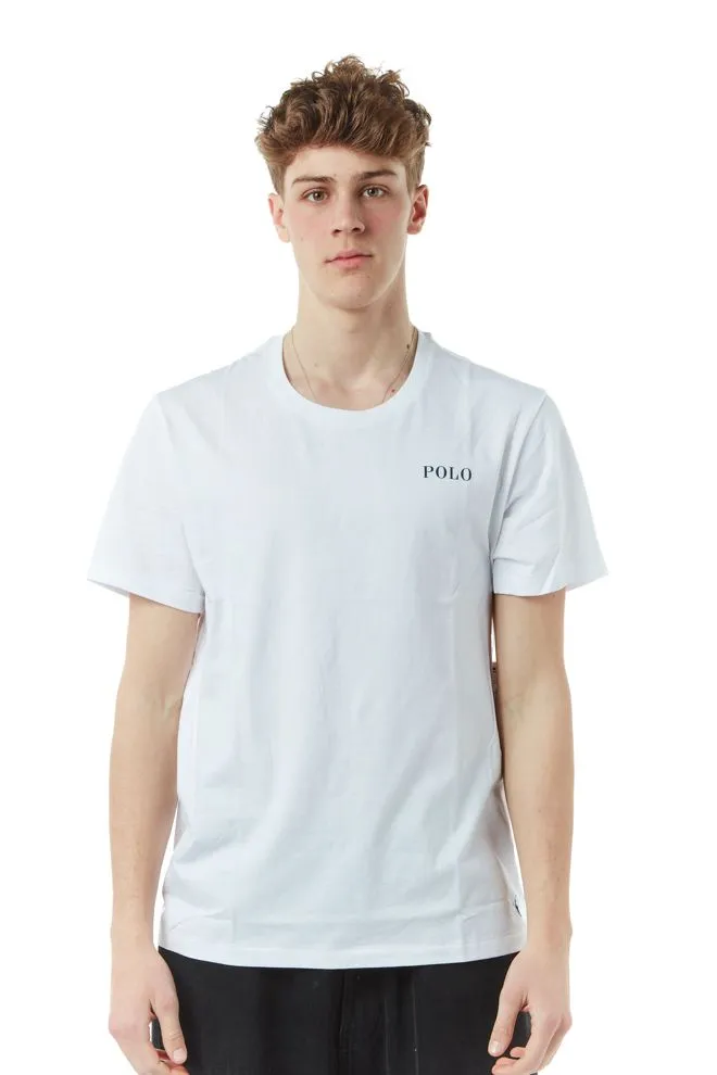 tshirt label uomo bianco