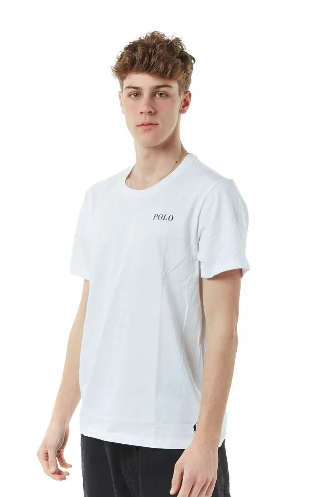 tshirt label uomo bianco
