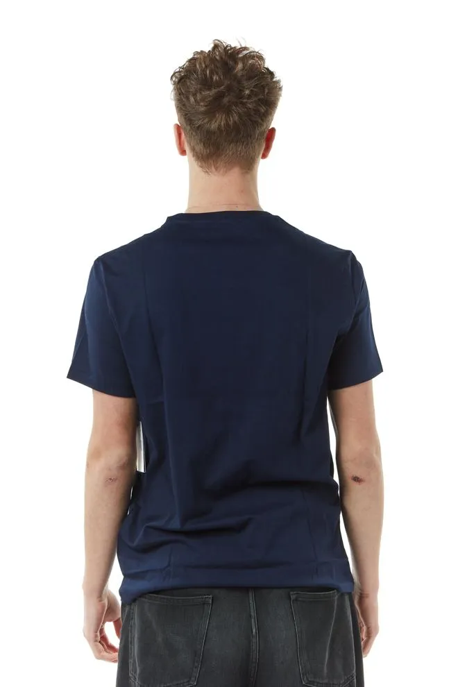 tshirt label uomo bianco
