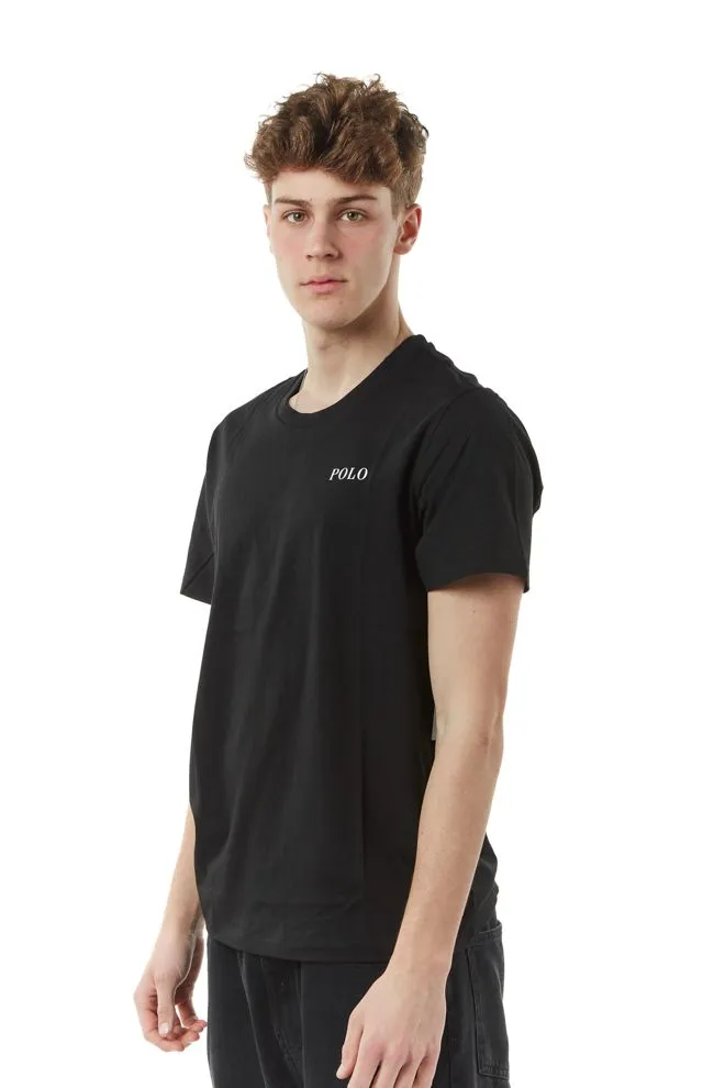 tshirt label uomo bianco