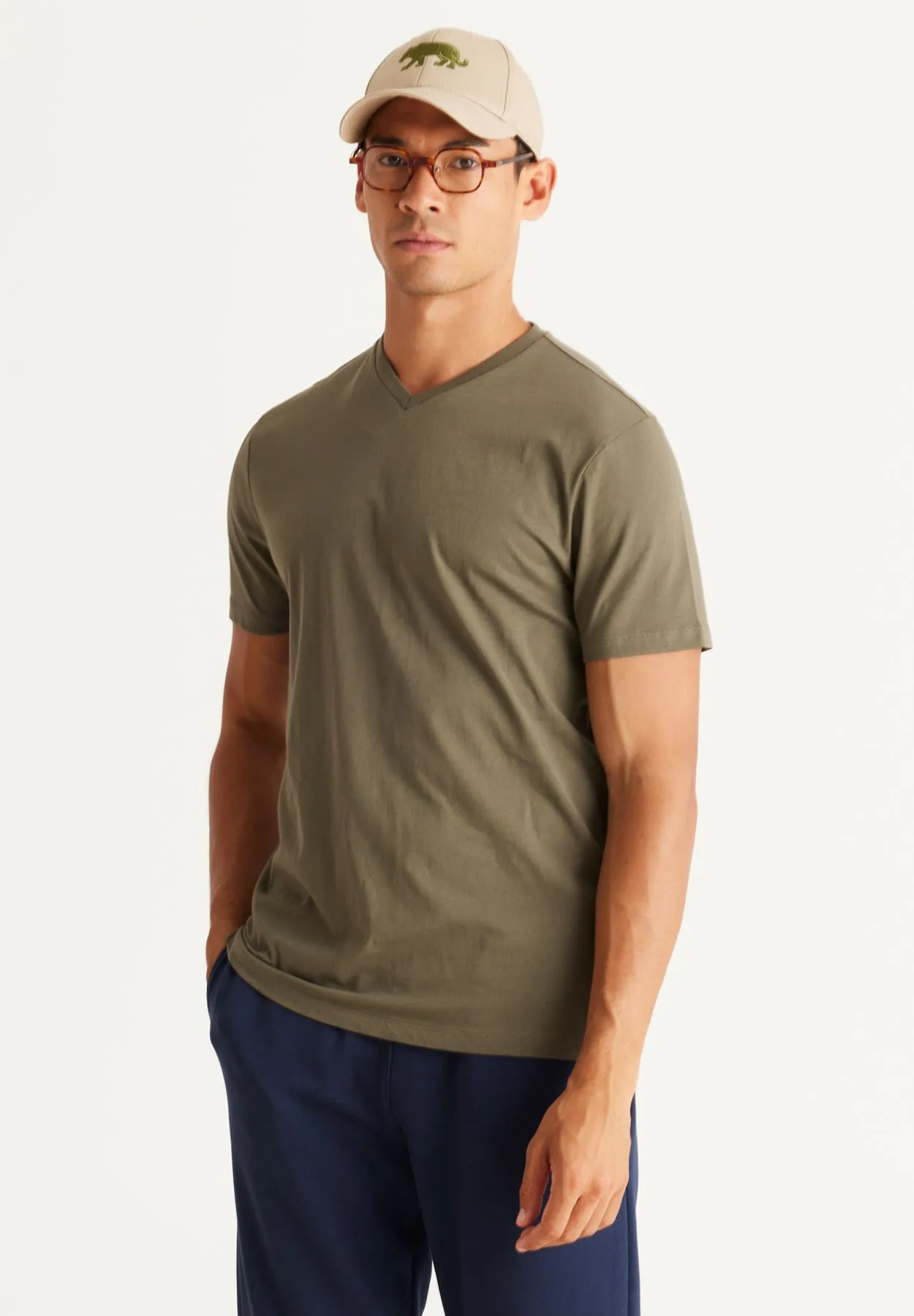 V NECK - T-shirt basic