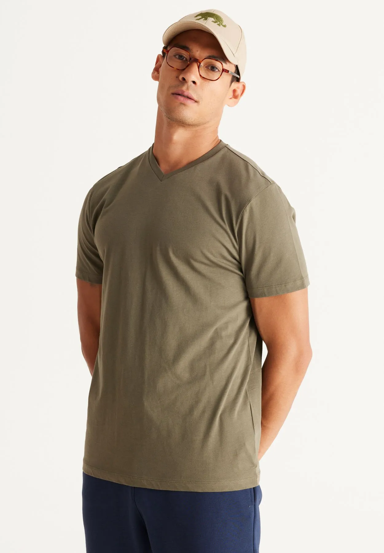 V NECK - T-shirt basic