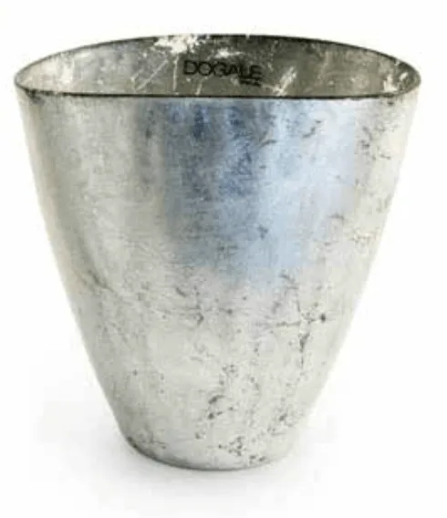 Vaso argento e vetro Dogale