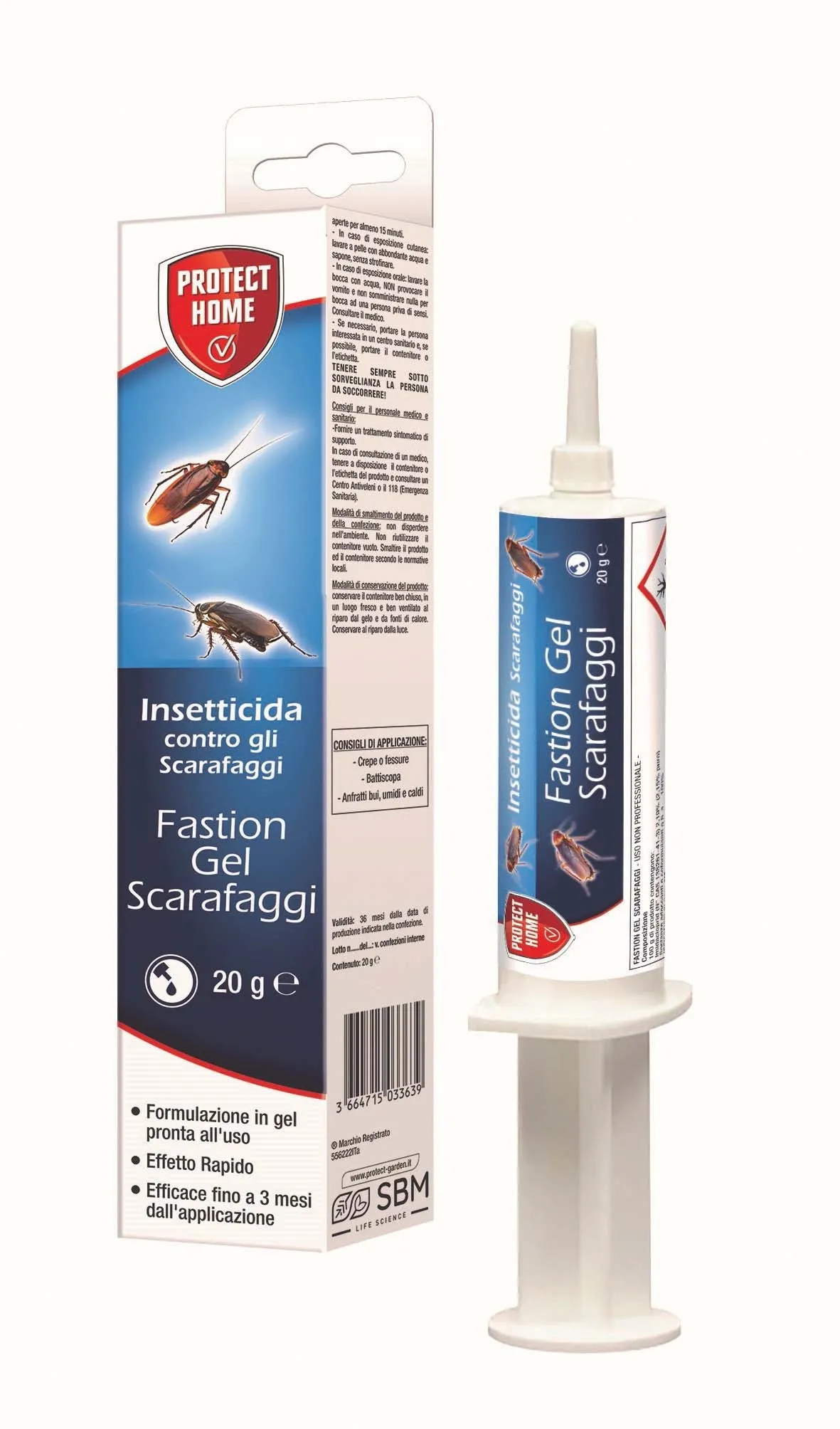Veleno scarafaggi Protect Home Fastion Gel 20 g