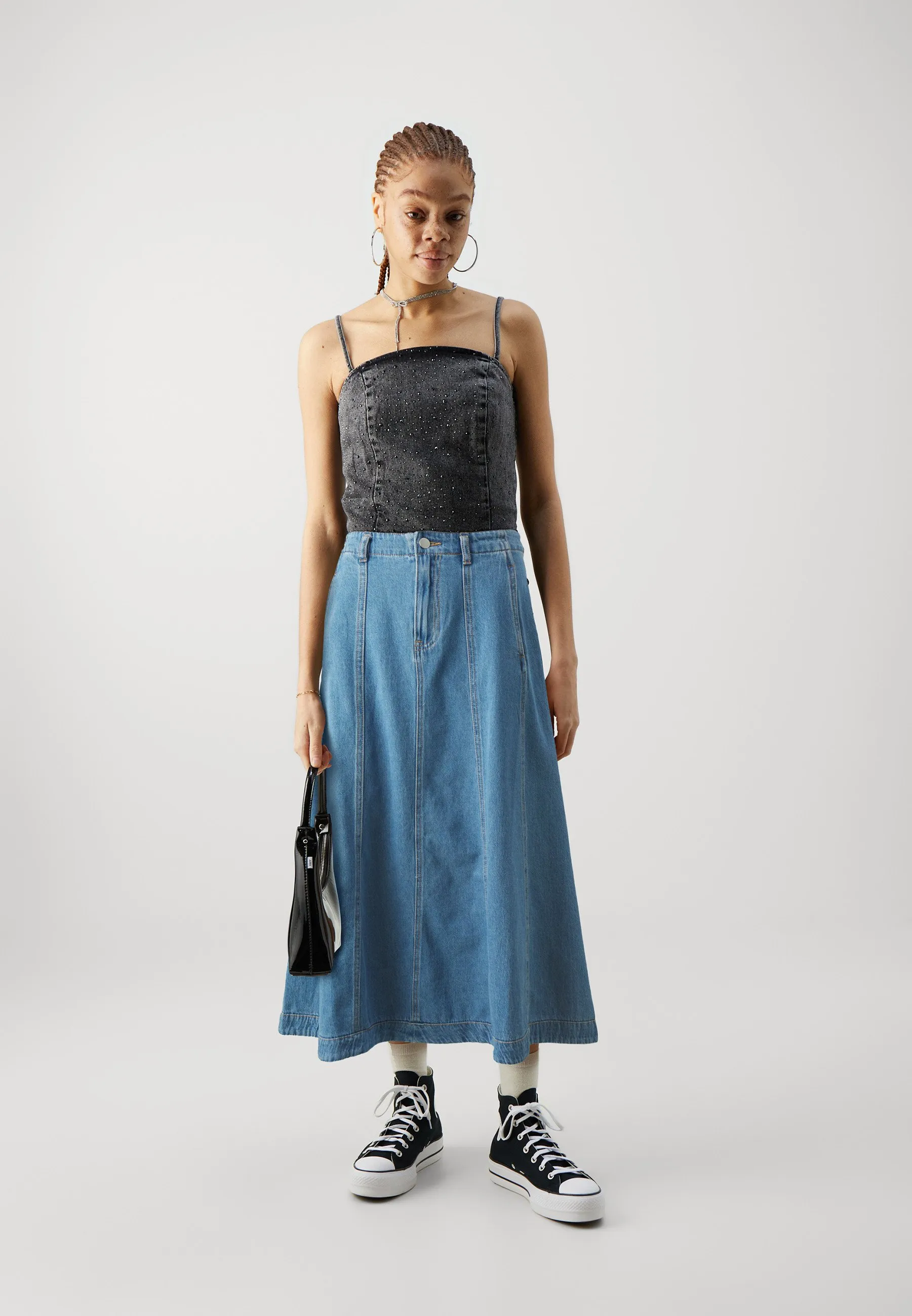VMBRYNN WIDE CALF SKIRT POP - Gonna di jeans