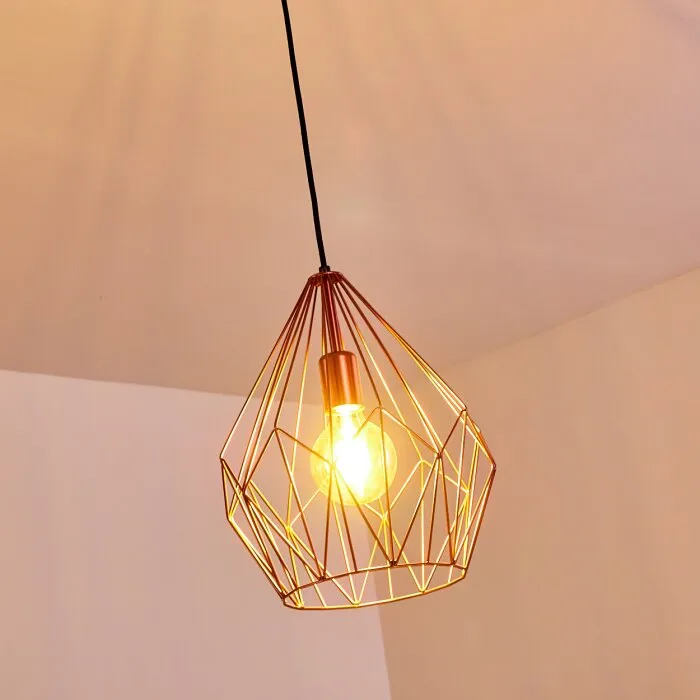 Zarembo Lampada a Sospensione Ramato, 1-Luce