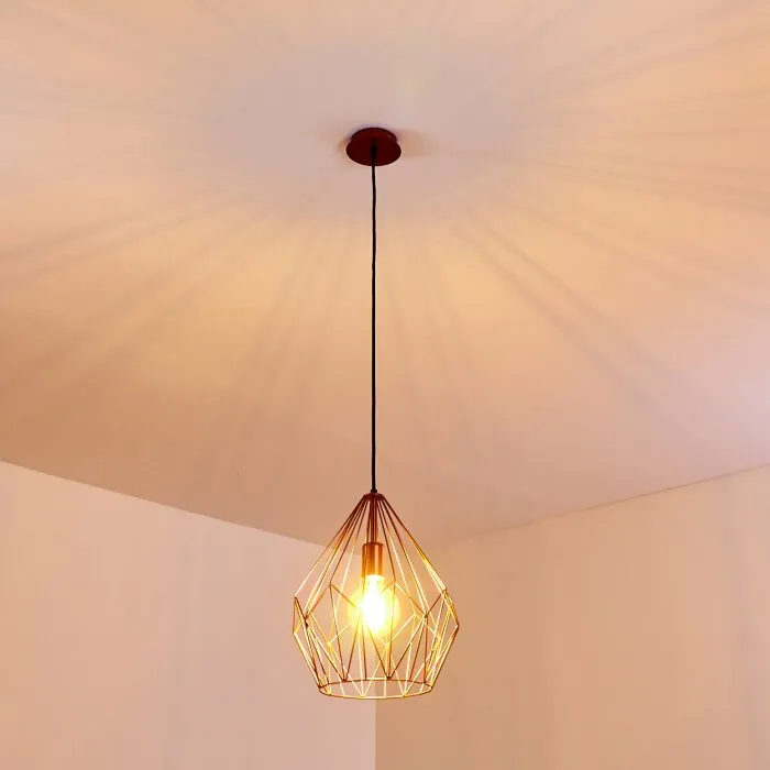 Zarembo Lampada a Sospensione Ramato, 1-Luce
