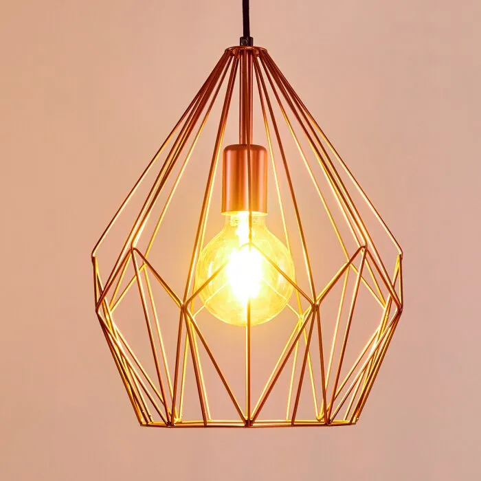 Zarembo Lampada a Sospensione Ramato, 1-Luce